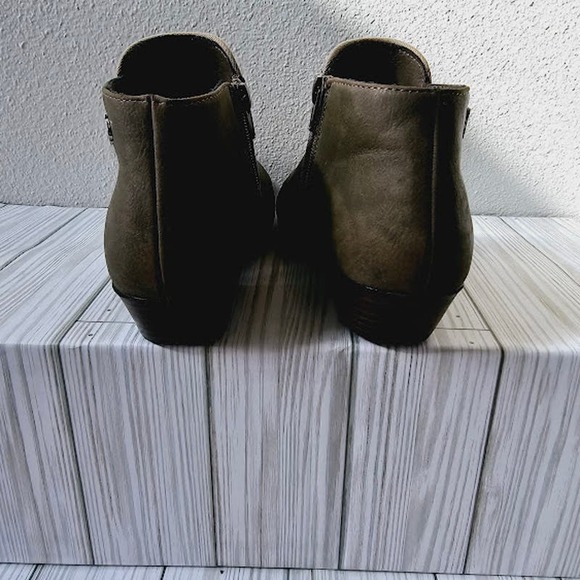 Sam Edelman Green Gray Ankle Booties- Girl's Size 4 - Picture 4 of 7